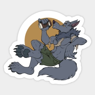 Lycan Brew Coffee (no txt) Sticker